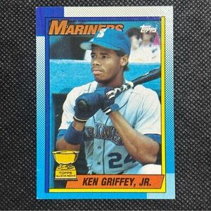 1990 Topps - Ken Griffey Jr #336 RC Gold Rookie Cup Seattle Mariners HOF